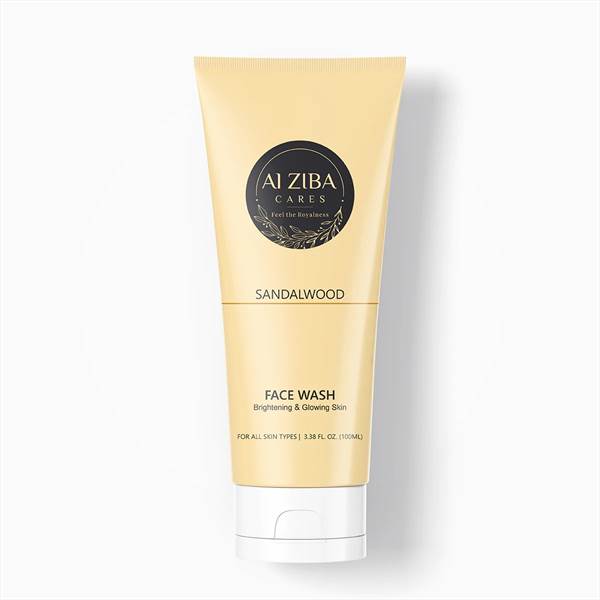 Alziba Cares Sandalwood Brightening & Glowing Facewash with Sandal & Castor oil Extract